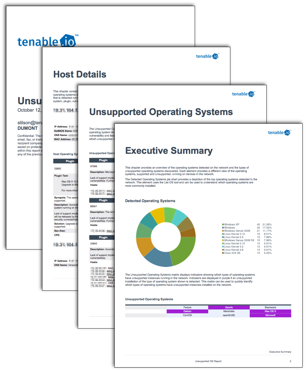 Unsupported OS Report - Tenable.io Report | Tenable®